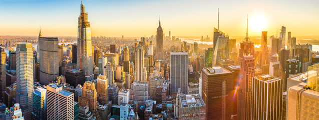 New York City Manhattan midtown gebouwen skyline in 2019