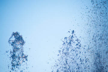 Abstract background of water droplets spreading in the sky 