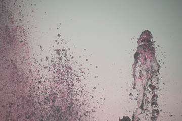 Abstract background of water droplets spreading in the sky 