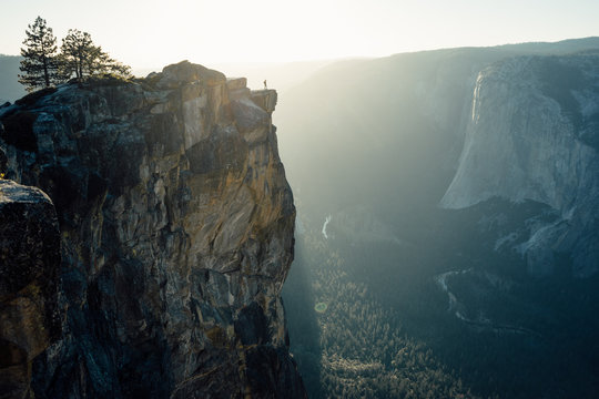 Hiker at Sunset