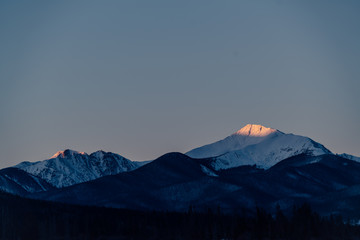 Colorado Mountains In Winter