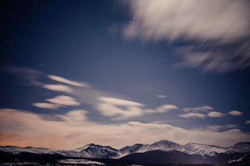 Colorado Mountains In Winter