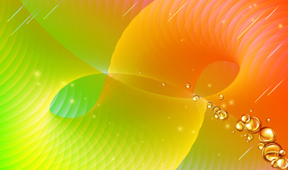 mixing water and oil, beautiful color abstract background.