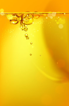 mixing water and oil, beautiful color abstract background.