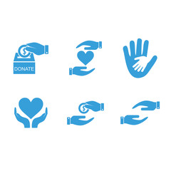 donate and  charity icon vector design symbol