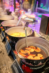 Boilers with hot mulled wine