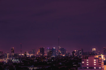 Fototapeta premium city skyline at night