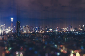 hong kong city at night