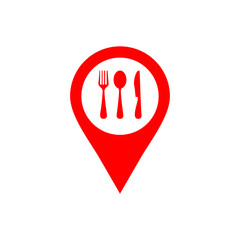 spoon and fork icon vector design symbol of restaurant