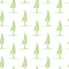 green tree background seamless pattern vector