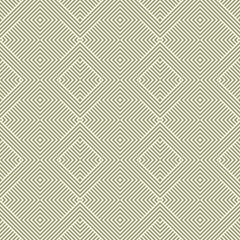 Vector geometric lines seamless pattern. Elegant linear background with diagonal stripes, squares, chevron. Abstract green and beige texture. Modern ornamental design for decoration, print, wrapping