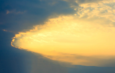 Cloudy sky and clouds