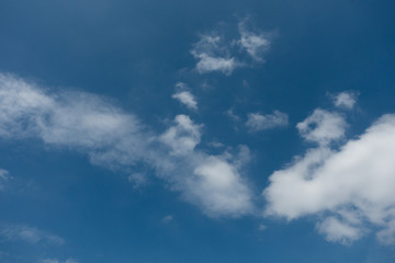 Blue sky with white clouds