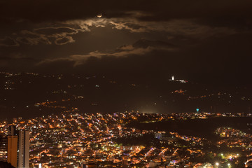 full moon night bucaramanga santander colombia
