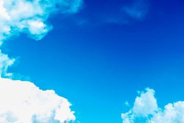 Fototapeta na wymiar Blue sky, clouds in the sky