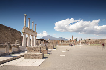 the buried city of pompeii in italy