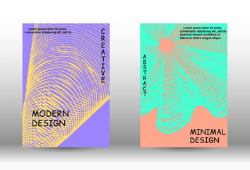 Fototapeta premium Trendy geometric patterns.