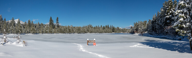 Frozen Lake Baron Panorama