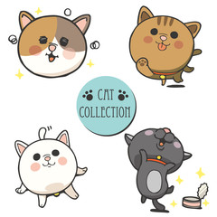 かわいいネコのイラストセット