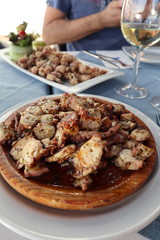 Octopus dish in Fuerteventura, Spain