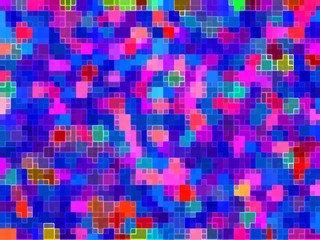 Fototapeta premium Abstract colorful graphic creative texture background for wallpaper design geometric stripes pattern fabric cloth backdrop lines square pixel mosaic decoration element