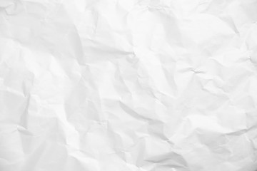 Obraz premium Biały zmięty papier tekstura tło.