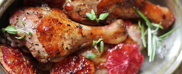 with red orange recipe. chicken with red orange. The second dish. canned stewed meat. orange Sicilian. keto recipe