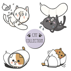 かわいいネコのイラストセット