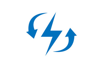 recycle energy icon vector illustration