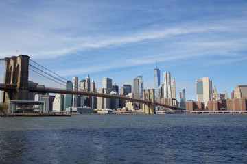 Fototapeta na wymiar Brooklyn Bridge Panaroma