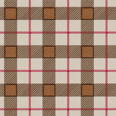 3d embroidery plaid pattern