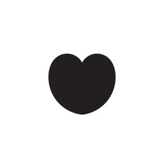 Vector image of a hand drawn doodle, linear heart icon. Isolated heart on a white background