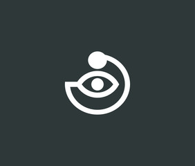 eye care Minimal emblem design template