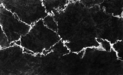 Marble surface black and white seamless patterns line curly vein nature dark background