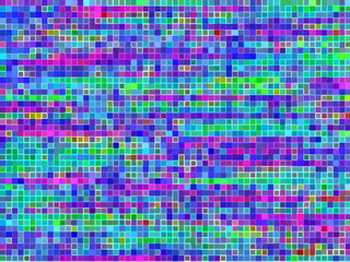 Fototapeta premium Abstract colorful graphic creative texture background for wallpaper design geometric stripes pattern fabric cloth backdrop lines square pixel mosaic decoration element