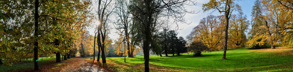 goldener Herbst, Schlosspark Putbus auf Rügen