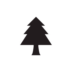 Fototapeta premium pine tree plant silhouette style