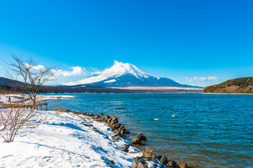 富士山と山中湖