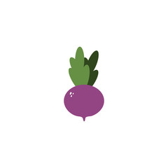 vegetable beet flat style icon