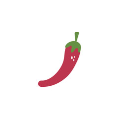 vegetable chili pepper flat style icon