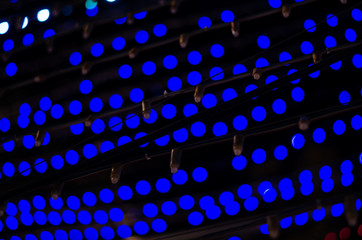 Colorful Christmas Bokeh Background Lights