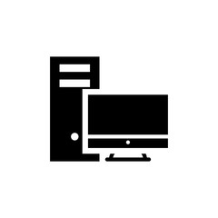 Computer Vector Glyph Icon