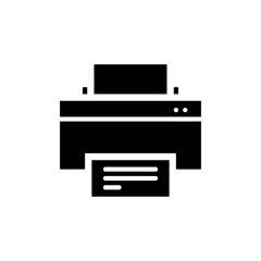 Printer Vector Glyph Icon