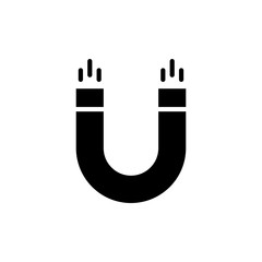 Magnet Vector Glyph Icon