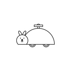 toy mouse line style icon