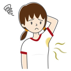 ワキガ・腋臭症・脇の汗や臭いに悩む小学生の女の子