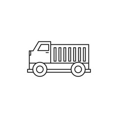 toy truck line style icon
