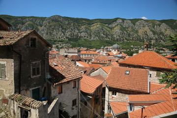 Old city of Kotor in Montenegro