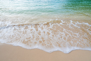 Beautiful tropical beach sea and sand in Andaman Sea Thailand