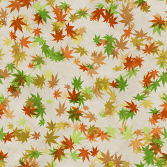 Autumn leaves seamless background